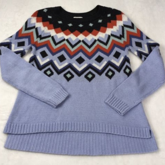 Old Navy Sweaters - Old Navy Crewneck Sweater Geo Chevron Print Sz S